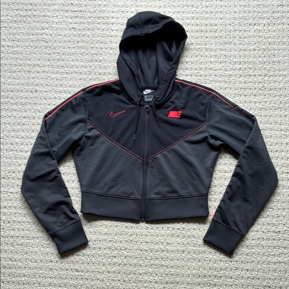 Nike Women NWOT Sportswear Heritage Air Max Full Zip Crop Jacket Size Small NEW - Picture 2 of 13